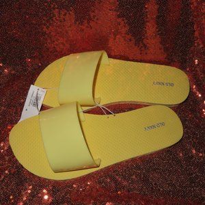*PRICE DROP* NEW Old Navy Yellow Jelly Slides